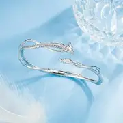 Dragon Bangle Silver - One Size