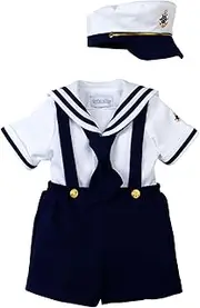 Spring Notion Baby Toddler Boys Nautical Sailor Short Suit Set with Hat