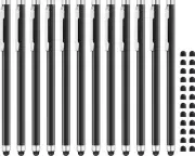 Stylus Pens for Touch Screens 12 Pack Linfanc Pen Matte Black 12
