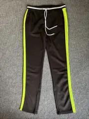Screenshot Sweatpants Men’s L Black Neon Green Drawstring Stretch Fabric