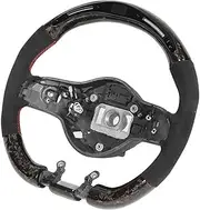 Carbon Fiber LED Display Shift Lights Steering Wheel Compatible With Mercedes‑AMG A45 C63 E63 CLA45 GLC63