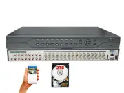 32 Channel H.265 Professional CCTV Security Surveillance DVR 2TB HDD Recorder