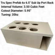 TRU SPEC Prefab 6x 6.5" Sub Up Port Back Subwoofer Enclosure Sub Box Vented