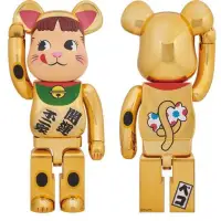 在飛比找蝦皮購物優惠-Be@rbrick 庫柏力克熊 不二家 招財 1000%