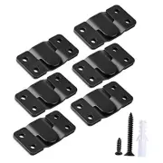 Flush Mount Bracket,Interlocking Photo Frame Hook, Heavy Duty Picture Hanger Z