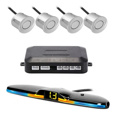 Car Backup Reverse Rear Radar System Alert Alarm Kit LED Display W/4Pcs Sensors (for: Kia)