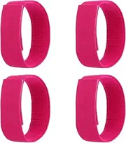 uxcell Boot Straps, 12" Boot Trousers Elastic Ankle Straps Pants Leg Bands Blouses Straps Ankle Hook and Loop Fit for Men Women Gardening Hiking Fishing Cycling Hunting (4 Pack, Rose Red)