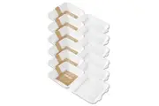 24pc Lemon & Lime 1.2L Eco Sugarcane Disposable Container Food Box Takeaway WHT