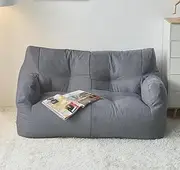 LoKori Bean Bag Chair Cover (Cover only, No Filler),Lazy Sofas Seat Cover for Adults,Washable Soft Cozy Cover for Bedroom, Dorm, Playroom,Apartment,J