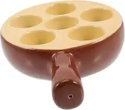 Escargot Baking Tray Heat Resistant Snail Dish for Home Restaurant Use Stylish Eatable Snail Serving Plate with Wear Resistant Base for Grilling