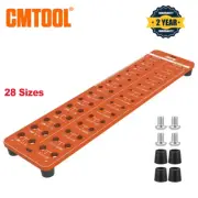 28 Sizes Nut and Bolt Thread Checker Thread Identifier Gauge Inch & Metric Screw