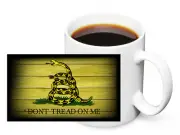 Don't Tread On Me Gadsden Rattlesnake Flag Design 11oz. Ceramic Coffee Mug