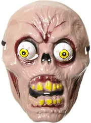 Ghoulish Zombie Halloween Mask with Spring Eyes