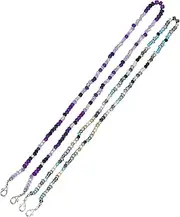 2 Pcs Glasses Chain Cover Straps Elastic Cord for Glasses Lanyard Clip Eyeglasses Strap for Anti-slip Lanyard Glasses Hanging Supplies Cover Extender Beads