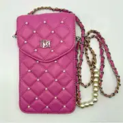 Badgley Mischka Purple Pearls Strap Phone Case Removable Pearl Chain Strap NWT
