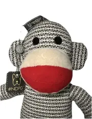 NWT Nandog Large Dog Toy Plush Squeaky Sock Monkey