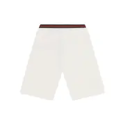 [Gucci] Gucci Web-stripe Trim Shorts 12 A WHITE