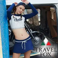 在飛比找ETMall東森購物網優惠-旅狐TRAVEL FOX 大女短版衝浪裝三件式泳衣c1871