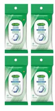 4 X Polident Denture Cleanser Wipes 20 Pack