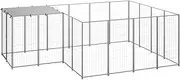 Dog Crate for Large Dogs, Heavy Duty Large Dog Crate, Durable Dog Cage, Dog Kennel with Water-Resistant Roof, Puppy Dog Playpen, Pet Cage, Pet Playpen Yard, Outdoor, 330 x 220 x 110 cm