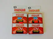 Maxell Mini DV Tapes DVM60SE Video Camera ME Camcorder 60 Min 4-pack