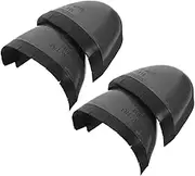 LIGIGWASH 2Pairs Safety Shoe Toe Caps Guards for Work Boots Comfortable Plastic Rubber Protectors Smash and Puncture Prevention for Labor