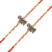 Ghasitaram Gifts Rakhi for Brother Rakhis Online - Set of 2 - L-1 Krishna Rakhis