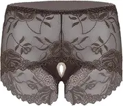 [GRRKDFQ] Women'S Erotic Bustiers & Corsets See-Through Lace Crotchless,As Shown,Xl