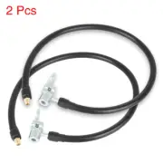 2pcs 60cm 23.62'' Tire Inflator Pump Hose with Locking Air Chuck for Automotive