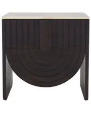 Safavieh Couture Floris Travertine Top Nightstand