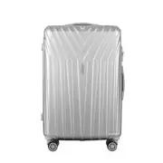 3pcs Luggage Trolley Set Suitcase Travel TSA Hard Case Carry On Silver