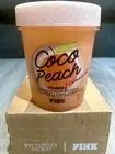 NEW VS PINK COCO PEACH GLOW BOOSTING BODY SCRUB/EXFOLIANT 10OZ LIMITED EDITION
