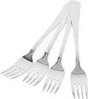 GLEAVI Dinner Forks Set of 4 Stainless Steel Fork Tableware Silverware for Family Gathering