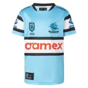 NEW Cronulla Sharks 2024 Kid's Home Jersey NRL Rugby League by Classic