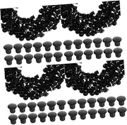 jojofuny 4sets Plastic Hole Plugs Locking Furniture Hole Caps Round Plastic Plugs for Wood Floor Protection 300pcs*4