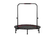 fitnessLAB 40"/48" Mini Trampoline with Handrail Foldable Fitness Trainer Home Gym Rebounder