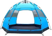 Camping Tent Family Camping Tent 3-4 Person Tent Portable Instant Tent Automatic Tent Waterproof Windproof for Family-Sized Groups Camp Beach Tents