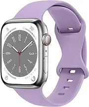 Soft Silicone Sport Strap for Apple Watch Band 38mm 40mm 42mm 44mm 45mm 49mm,butterfly buckle bracelets for iWatch Ultra2 Ultra Series 9/8/7/6/SE/5/4/3/2/1