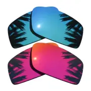 Ice Blue Mirrored&Midnight Sun Replacement Lenses for-Oakley Twitch Polarized