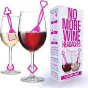 PureWine Pink Wand Filters Histamines and Sulfites - May Reduce and Alleviate...