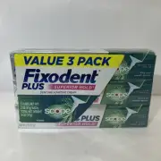 Fixodent Plus Superior Hold Denture Adhesive 3 Pk 2 Oz W/ultra Thin Tip
