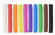 Oxford Plasticine/Children's Clay/Soft Modelling Clay 10 Sticks in Cardboard Case, Bright Colours, Extra Large, White, Yellow, Orange, Red, Purple, Navy, Blue, Green, Brown, Black