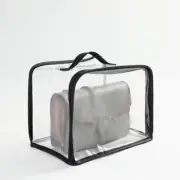 Dustproof Transparent Storage Bag Organizer Hanging Handbag Cover with Zipper