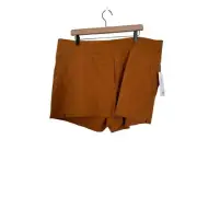Athleta Womens Trekkie North Short Nylon Blend RipStop Orange Size 20