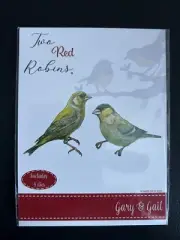 Pair of GOLDFINCHES - GARY & GAIL DIE SET TR0651 xTWO RED ROBINS - Free download