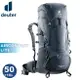 【Deuter 德國 AIRCONTACT LITE 50+10L拔熱式透氣背包《深灰黑》】3340521/登山後背包/自助