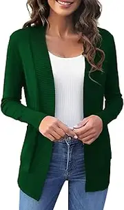 [Generic] Black Crochet Cardigan Women Plus Size Ladies Cardigan Knitting Patterns 4 Ply Long Sleeve Suit Jacket Black, Ladies Coat Size 22/24 White Cardigans Sized 20 Warm Jacket and Trousers
