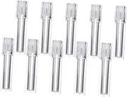 Happyyami 1Set Refillable Lip Oil Vials Hydrating Lip Bottles with Transparent Cap Smooth Rolling Ball Design Portable for Travel Moisture Lip Care Containers