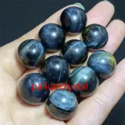 10pc Natural blue yellow Tiger’s Eye Jasper Ball Quartz Crystal Sphere 15mm+
