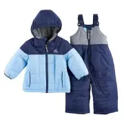 ZeroXposur Toddler Boys Blue Snow Bibs Coat Set Snowsuit 24M SKYLINE MSRP $90